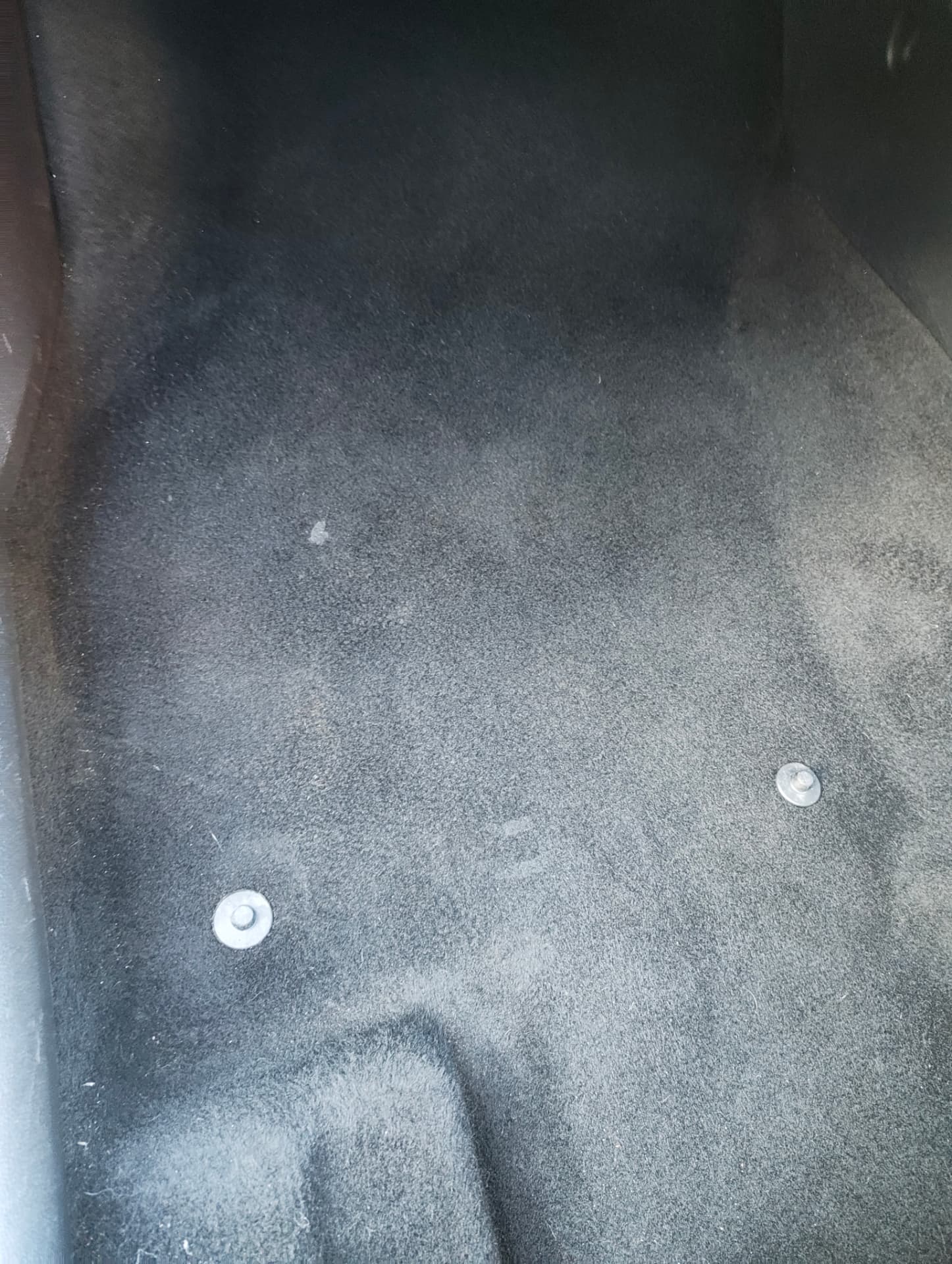 Golf footwell carpet after extraction